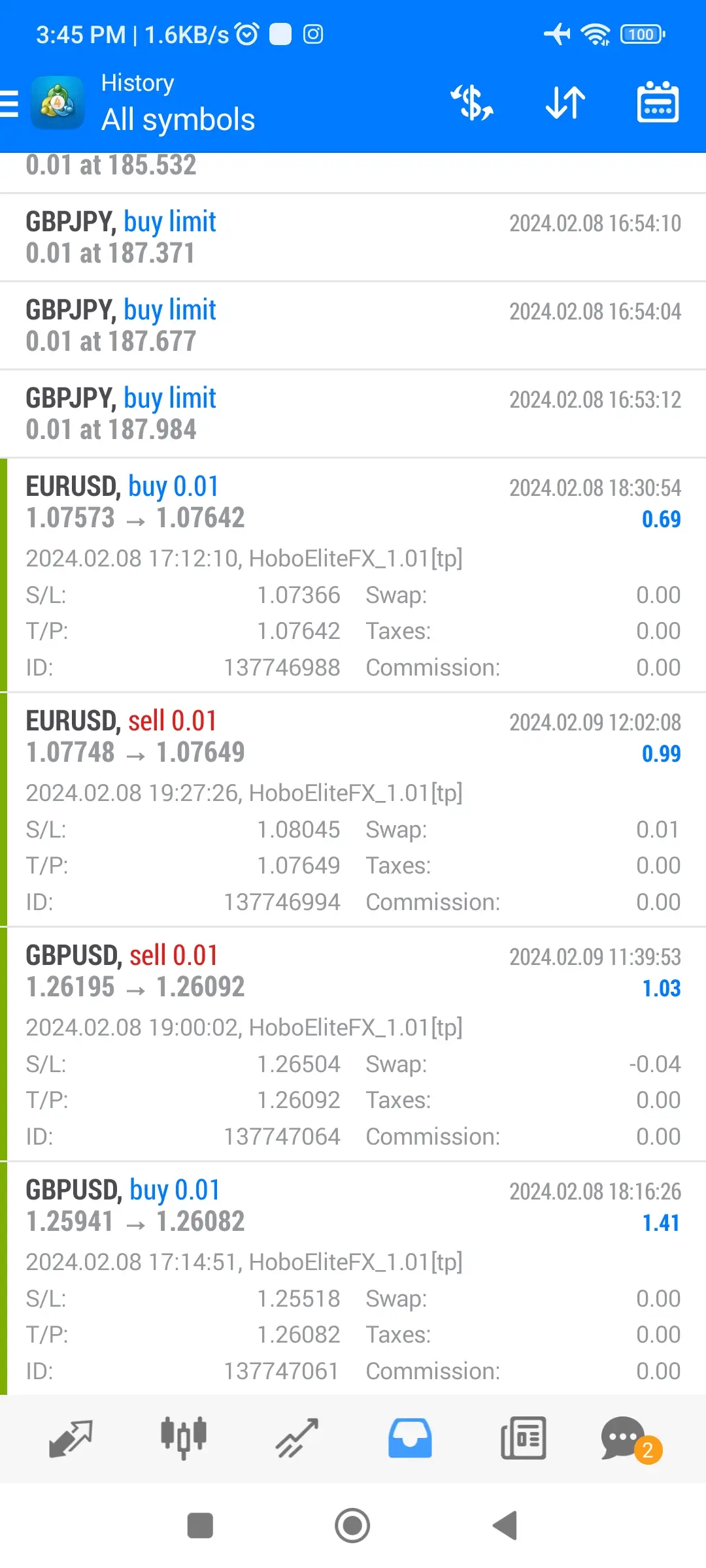 forex trading bot profit screen shot 6