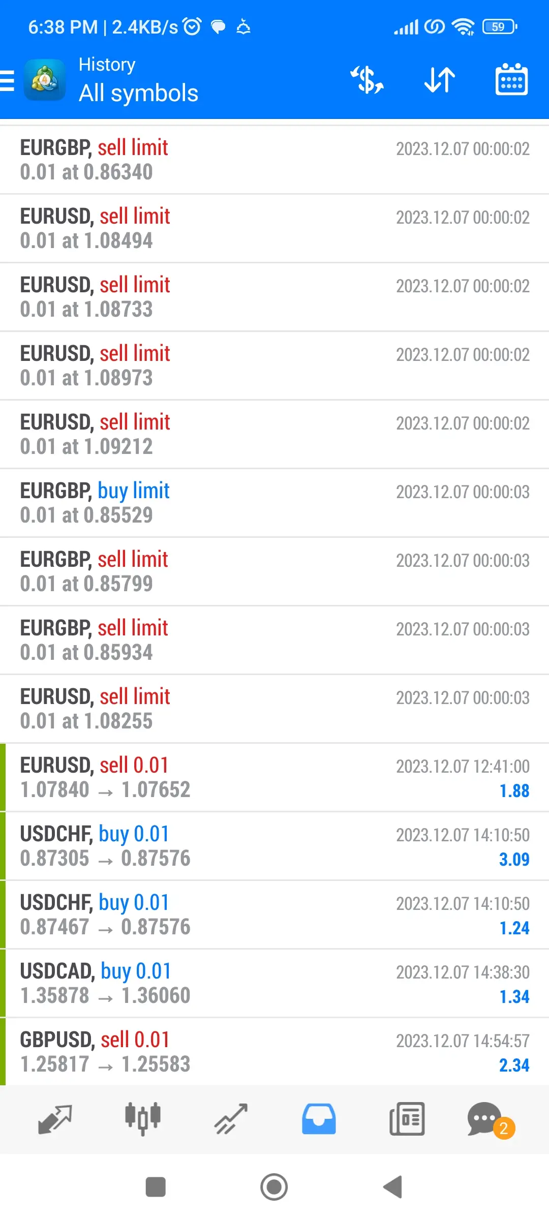 forex trading bot profit screen shot 8